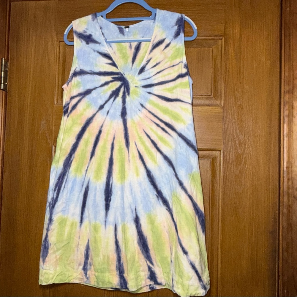 YFB  Young Fabulous & Broke Tie-Dye Sleeveless Sun Dress